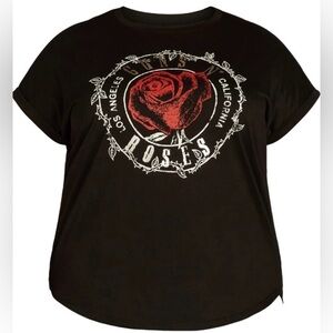 Terra & Sky Guns N' Roses Graphic Band Tee with Short Sleeves Size OX